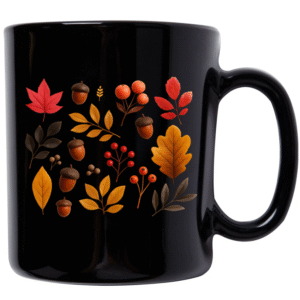 Harvest Elements Black Mug