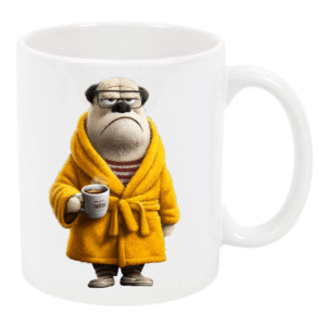 Grumpy Morning Dog Mug – White