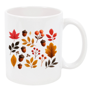 Harvest Elements White Mug